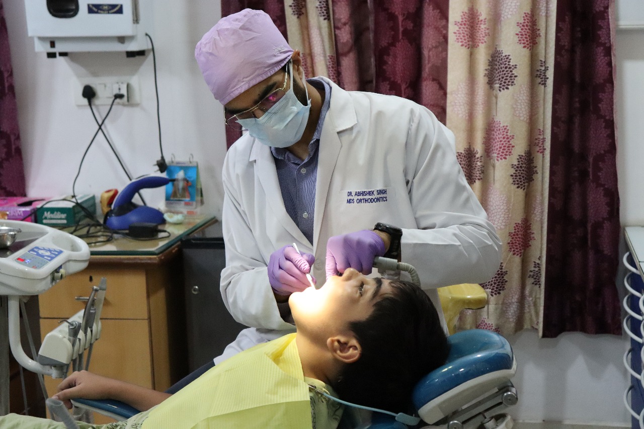 Patient treatment at the best dental clinic in Sikar