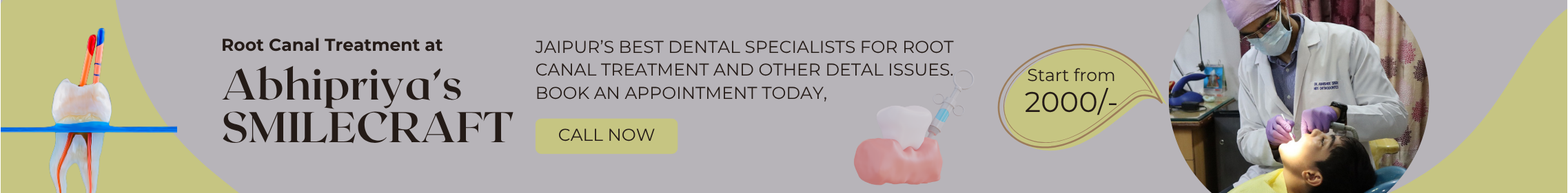 Root Canal Cost in jaipur